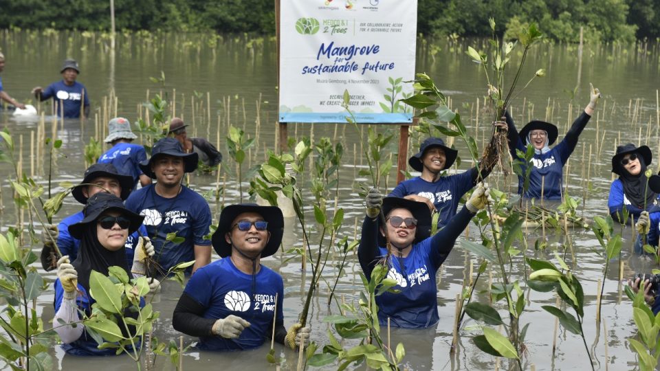 Ribuan Pekerja Medco E&P Tanam Dan Donasi Pohon di Lahan Kritis
