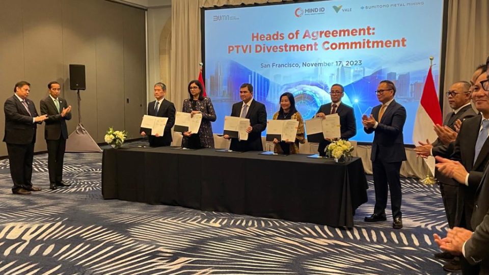 HoA Diteken, Divestasi Vale Indonesia Tuntas 2024