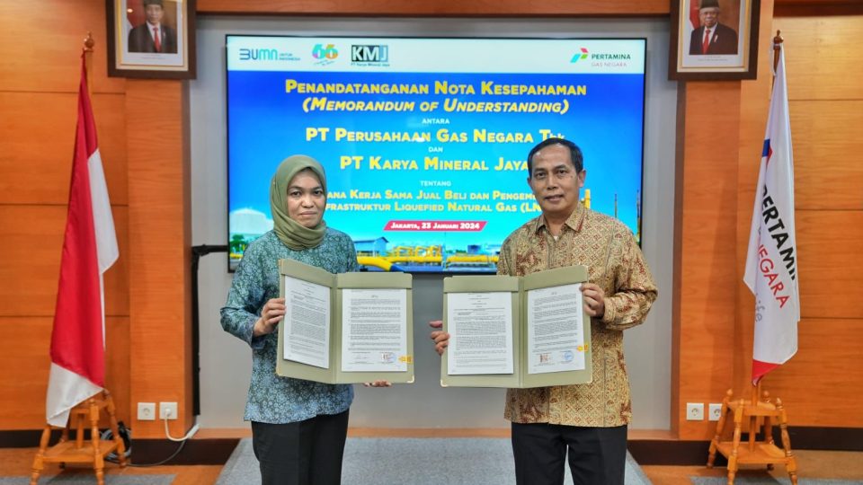 PGN Teken MoU Kerjasama Monetisasi Pasokan LNG dari Karya Mineral Jaya
