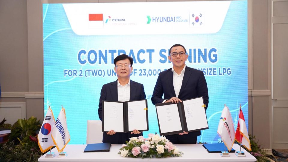 PIS Teken Kontrak Pembuatan Dua Kapal Tanker LPG dengan Hyundai