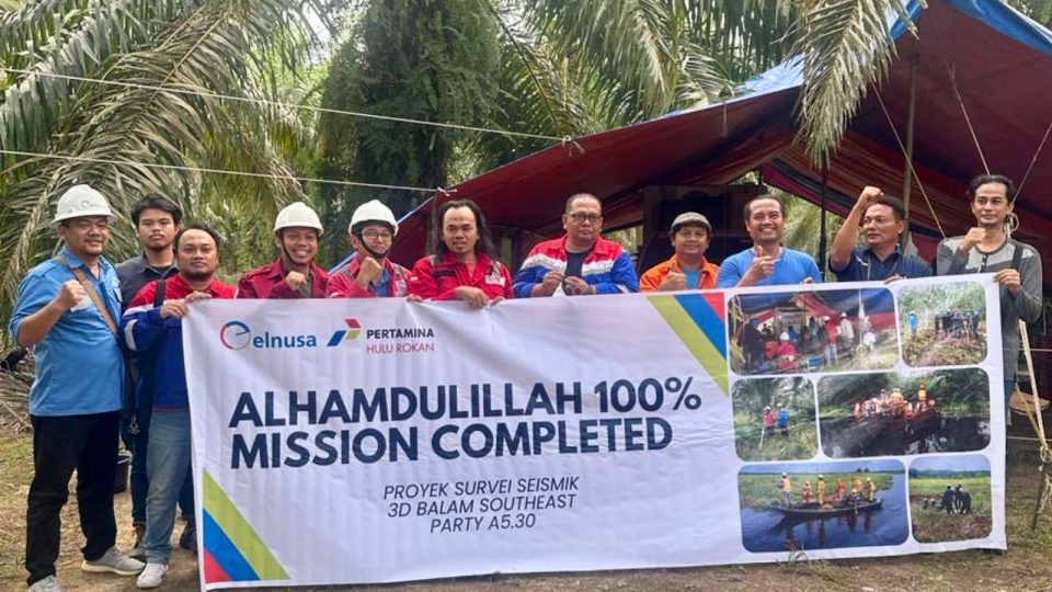 Kolaborasi Elnusa dan PHR Sukses Rampungkan Proyek Survei Seismik 3D Balam South East