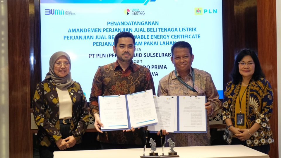 Ceria Sepakat Beli Listrik EBT dari PLN hingga 2030