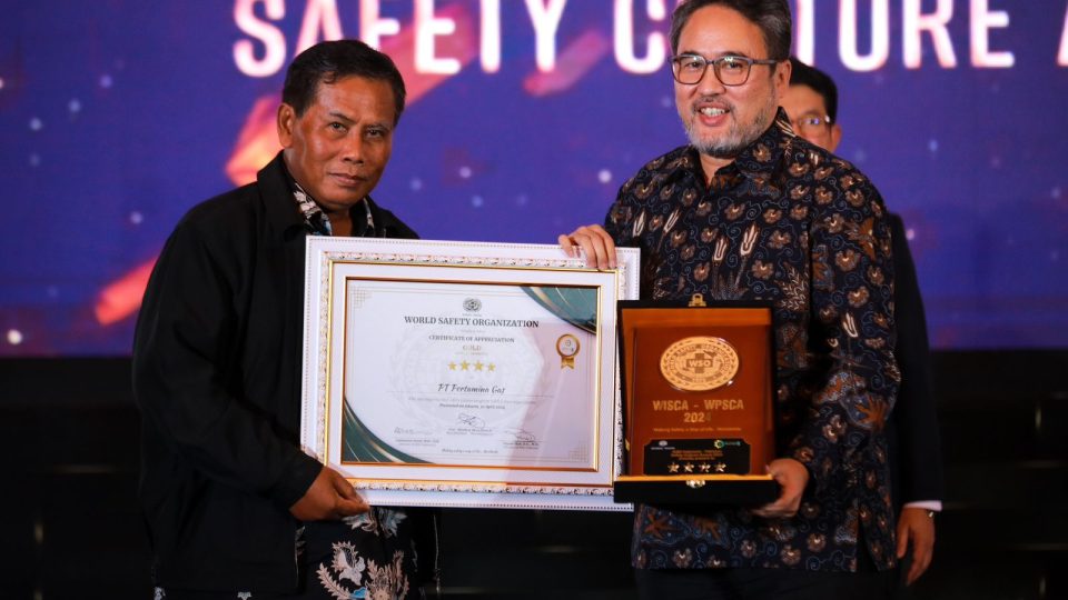 Pertagas Raih Gold Category Dalam World Safety Culture Awards 2024