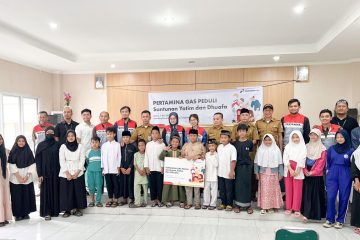 Pertagas Beri Santunan kepada Anak Yatim dan Dhuafa di Tangerang Selatan