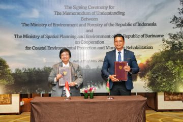 Indonesia dan Suriname Kolaborasi Lindungi Pesisir dan Rehabilitasi Mangrove