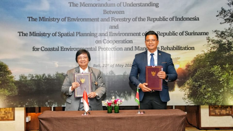 Indonesia dan Suriname Kolaborasi Lindungi Pesisir dan Rehabilitasi Mangrove