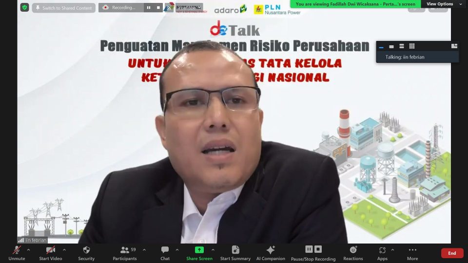 Transformasi Manajemen Risiko Jadi Kunci Penyelesaian 83 Proyek EBT Pertamina NRE