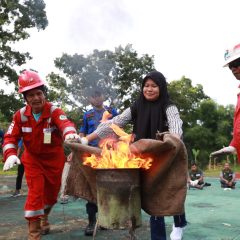 Pertamina EP Rantau Field Latih Difabel Siaga Tanggap Bencana