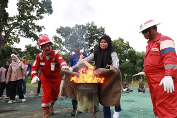 Pertamina EP Rantau Field Latih Difabel Siaga Tanggap Bencana