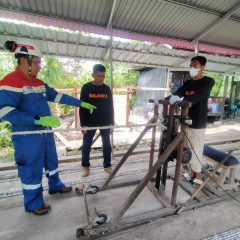 Sinergi Pertamina Hulu Sanga Sanga Olah Limbah Bekas Tali Kapal