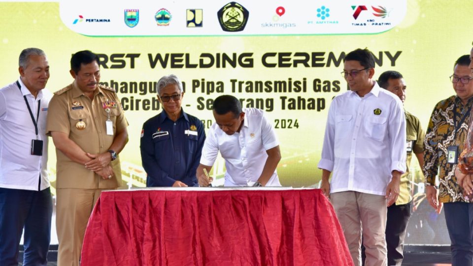 Habiskan Rp 2,7 Triliun Anggaran Negara, Pembangunan Pipa Gas Cisem Tahap 2 Dimulai