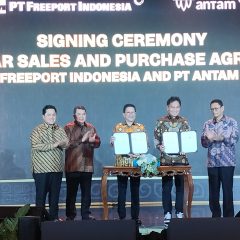Freeport Resmi Pasok 30 Ton Emas Per Tahun ke Antam Selama 5 Tahun