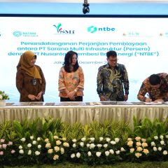 PLN Nusantara Power Raih Pendanaan Proyek PLTS Terapung Tembesi dari SMI