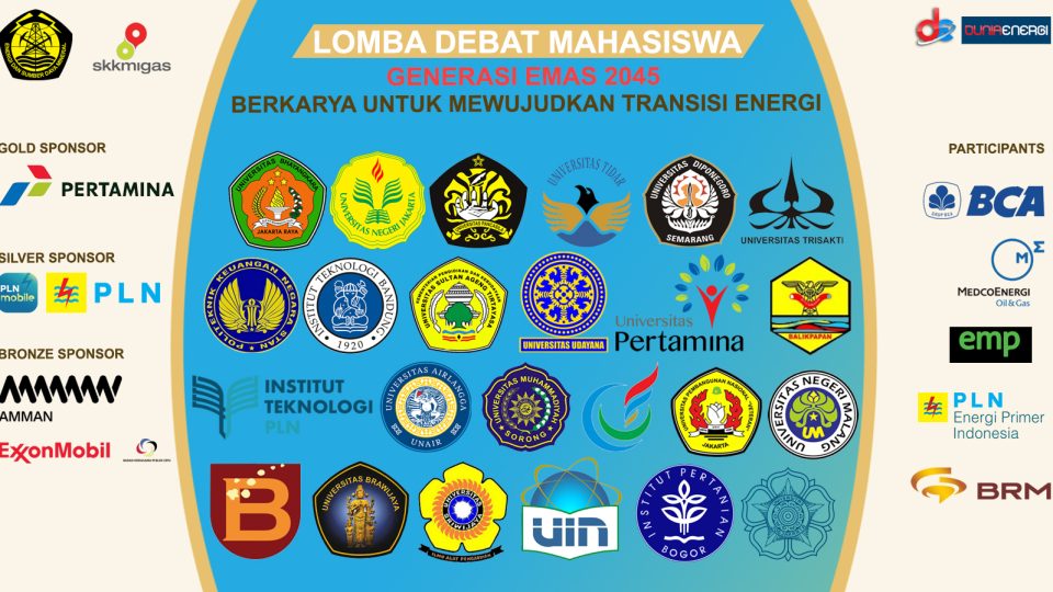 32 Tim Perwakilan dari 24 Perguruan Tinggi Siap Berlaga dalam Debat Mahasiswa Dunia Energi 2025