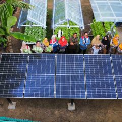 Pemanfaatan PLTS PNRE Dorong Kegiatan Hidroponik Berjalan Efisien