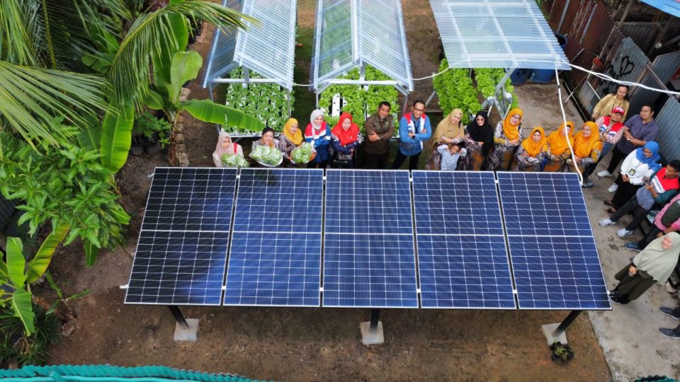 Pemanfaatan PLTS PNRE Dorong Kegiatan Hidroponik Berjalan Efisien