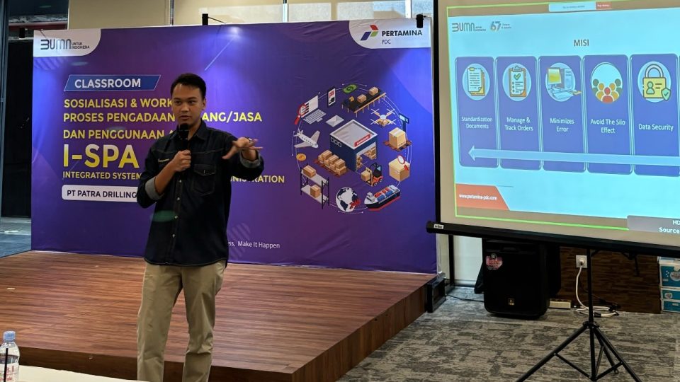 Implementasi I-SPA Dorong Digitalisasi Pengadaan Patra Drilling Contractor