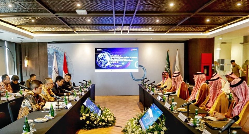 Disambangi Menteri Kerajaan Arab Saudi, MIND DI Jadi Role Model Pengembangan Mineral