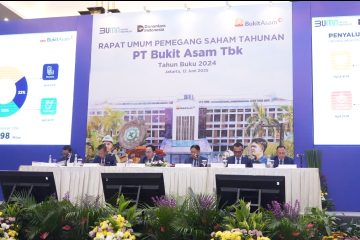 Bukit Asam Sebar Dividen Rp3,83 Triliun dari Laba Bersih 2024