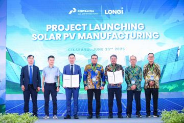 Pertamina NRE Gandeng Perusahaan China Bangun Pabrik Modul Panel Surya Berkapasitas 1,4 GW Per Tahun