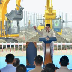 Prabowo Groundbreaking Proyek Ekosistem Industri Baterai Listrik