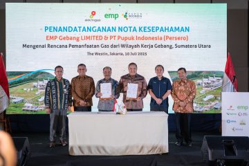 Two Energi Mega Persada subsidiaries signed an MoU with Pupuk Indonesia to develop CCS/CCUS and sell gas from the Gebang Block