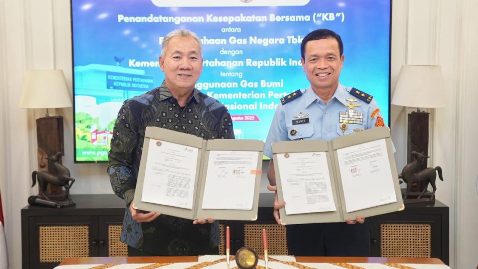 Pemanfaatan Gas Bumi PGN di Kemenhan dan TNI Tingkatkan Efisiensi
