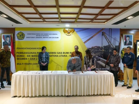 Kontrak EPC Diteken, Konstruksi Pipa Gas Dumai – Sei Mangkei Segera Dimulai