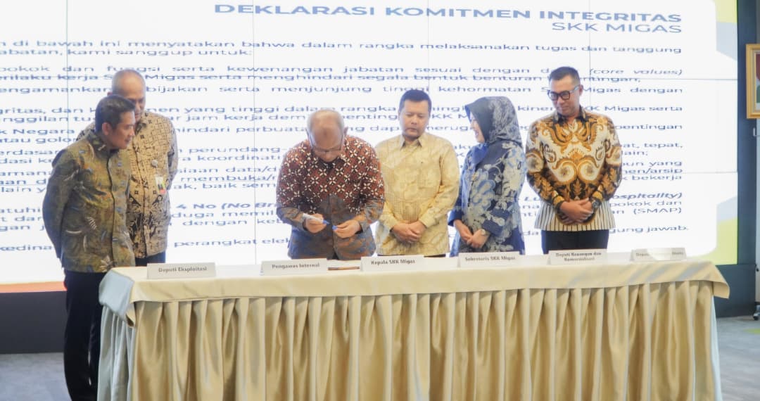 SKK Migas Tandatangani Deklarasi Komitmen Integritas Pencegahan Korupsi