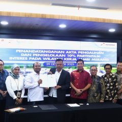 Pertamina Resmi Alihkan 10%  Participating Interest Blok Jambi Merang ke PT Sumsel Energi Merang