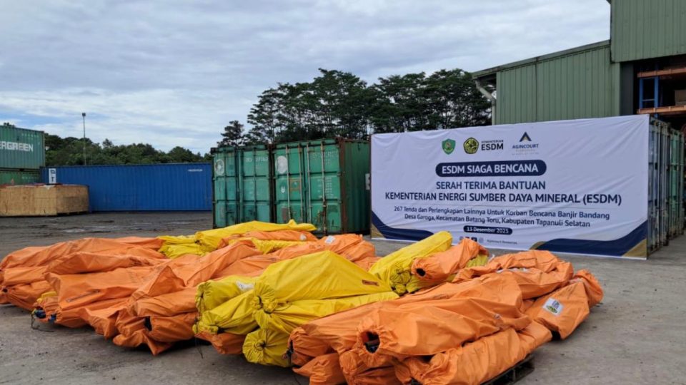 Kementerian ESDM Pastikan Pasokan Bantuan untuk Warga Batang Toru