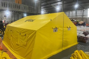 Tenda “Kuning” untuk Para Korban Bencana di Sumatra dari Kementerian ESDM
