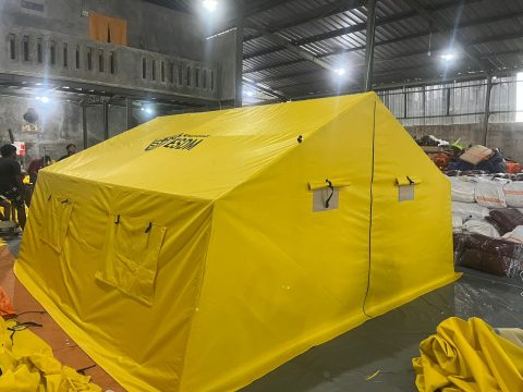 Tenda “Kuning” untuk Para Korban Bencana di Sumatra dari Kementerian ESDM