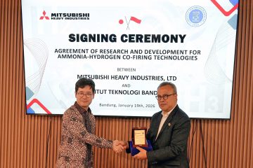 Mitsubishi dan ITB Perpanjang Kolaborasi Pengembangan Pembangkit Listrik Bersih Berbahan Bakar Amonia