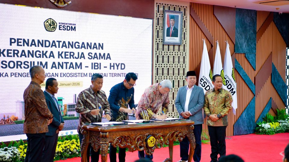 ANTAM Pimpin Konsorsium Perkuat Ekosistem Baterai Terintegrasi