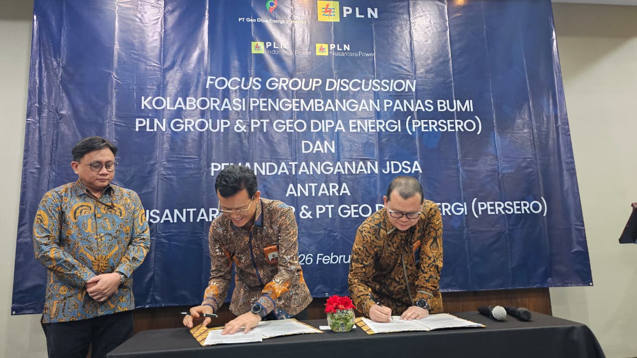 PLN Nusantara Power dan Geo Dipa Teken Kerja sama Retrofit PLTP Dieng 1 hingga Pengembangan Green Hydrogen