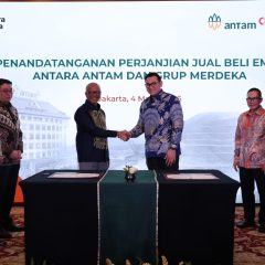 ANTAM Dapat Kepastian Pasokan Emas 3 Ton per Tahun dari Merdeka Group