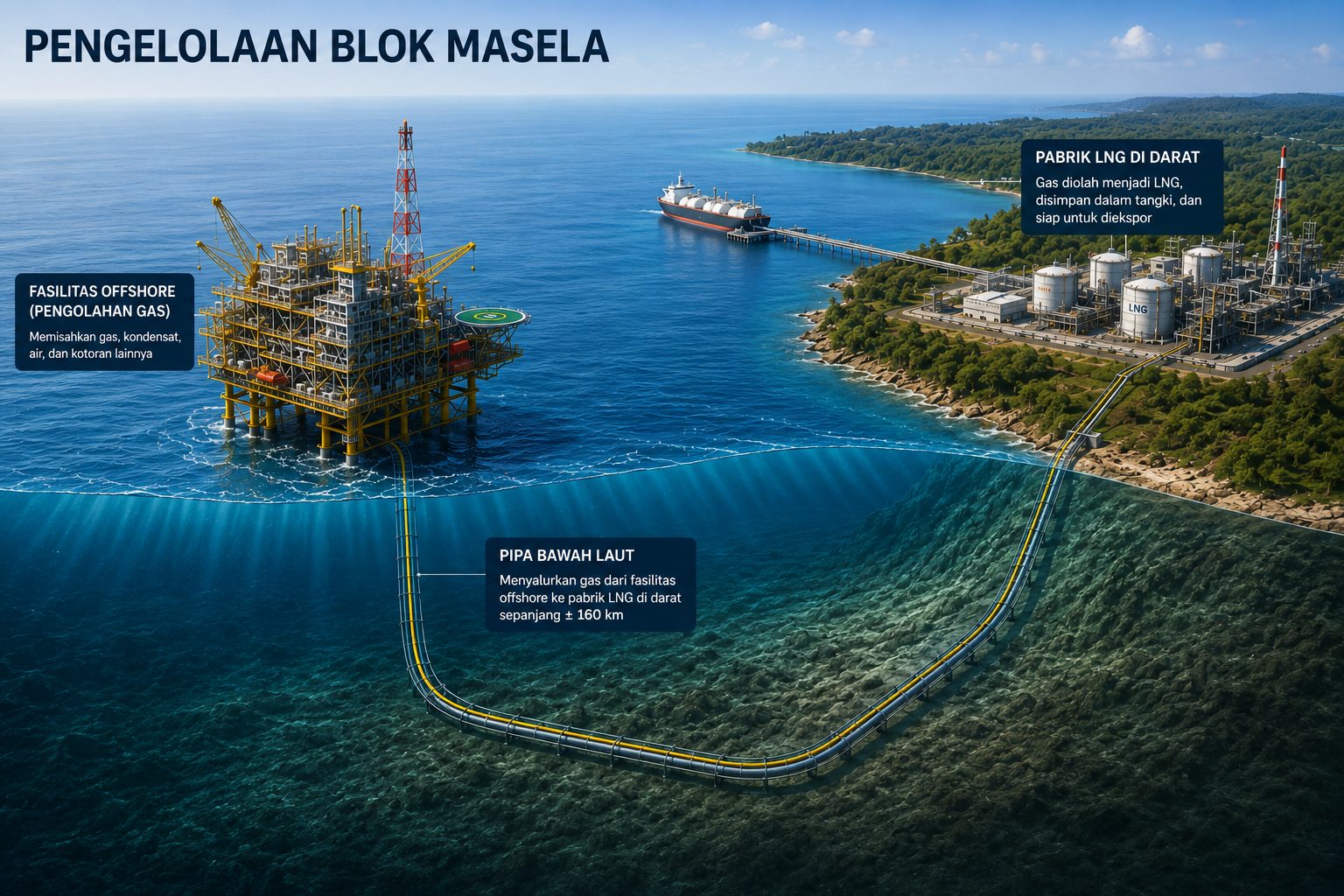 Orkestrasi Menyalakan Proyek Abadi Masela