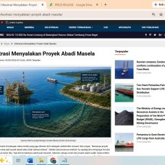 Artikel Dunia Energi tentang Proyek Abadi Masela Juara Kompetisi Karya Tulis IPA Convex 2026