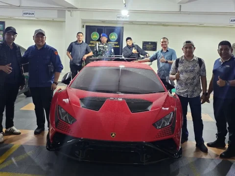 Lamborghini Milik Tersangka Tambang Ilegal Disita Kejagung
