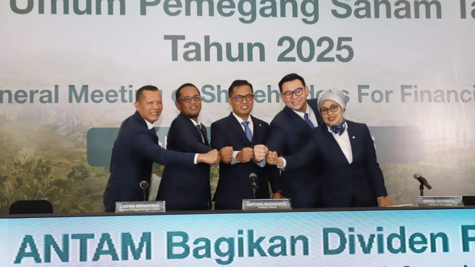 Laba Melonjak 106%, Antam Tebar Dividen Rp5,04 Triliun dan Rombak Susunan Pengurus