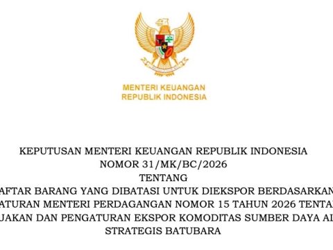 Menkeu Perketat Pengawasan Ekspor Batu Bara Lewat KMK Baru