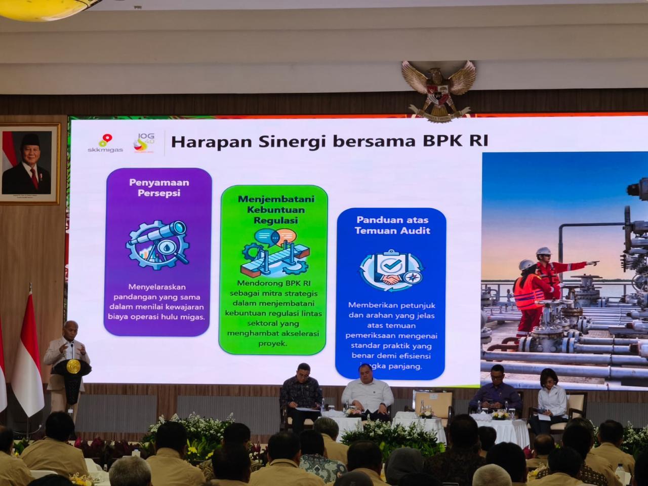 SKK Migas Dorong BPK Samakan Persepsi Nilai Kewajawaran Proyek Hulu Migas