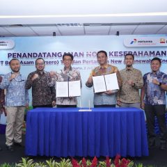 Bukti Asam dan Pertamina NRE Jajaki Pengembangan PLTS di Lahan Pasca Tambang