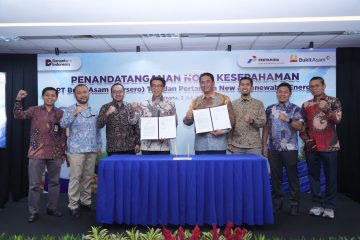Bukti Asam dan Pertamina NRE Jajaki Pengembangan PLTS di Lahan Pasca Tambang