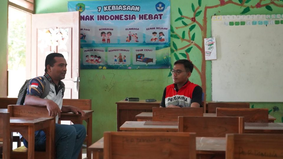 Dukung Pendidikan, Pertamina Ciptakan Ruang Belajar Layak di SDN Batu Cermin