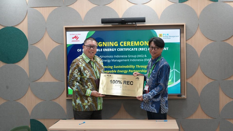 Langkah Nyata Ajinomoto Menuju Net Zero Emission Lewat REC