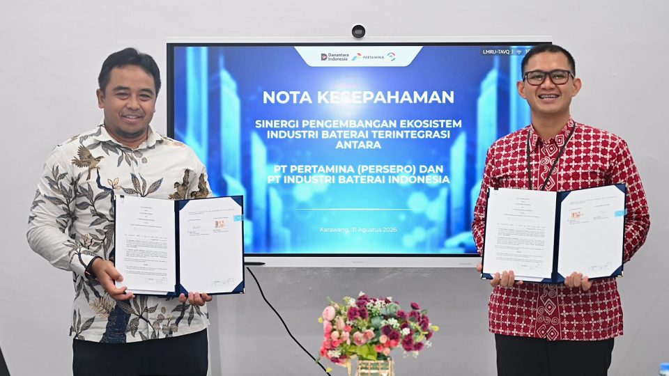Pertamina – CATIB Teken MoU Kerja Sama Bisnis Ekosistem Baterai