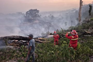 Dari Area Operasional hingga Desa Lingkar Tambang, NHM Tangani Karhutla