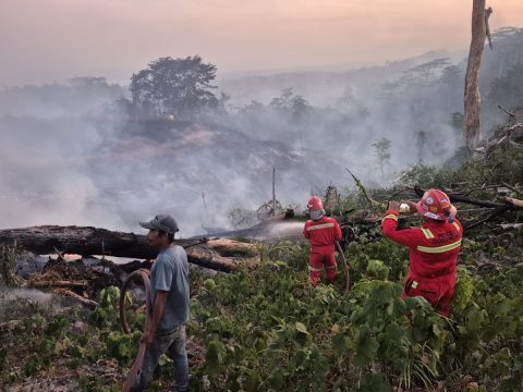Dari Area Operasional hingga Desa Lingkar Tambang, NHM Tangani Karhutla